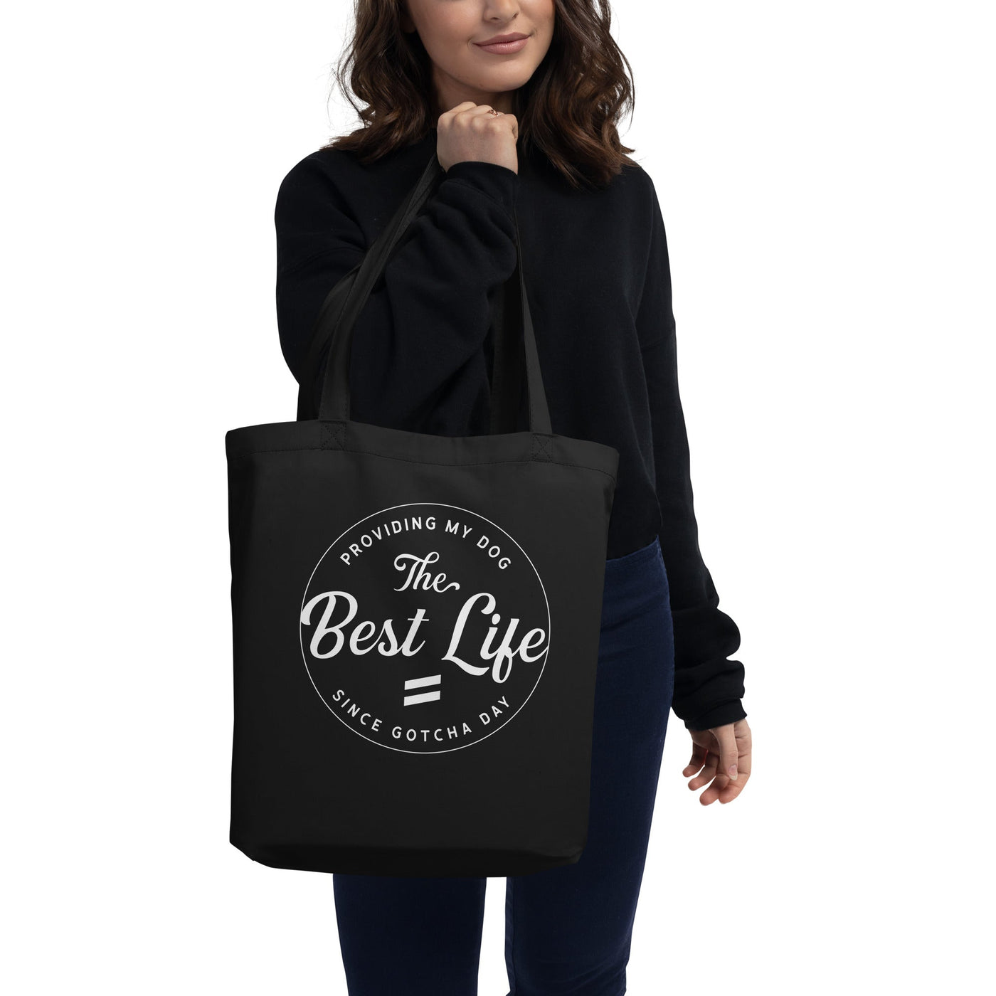 Gotcha Day - Eco Tote Bag Best Life Leashes | The Symbol For Rescue Dogs 