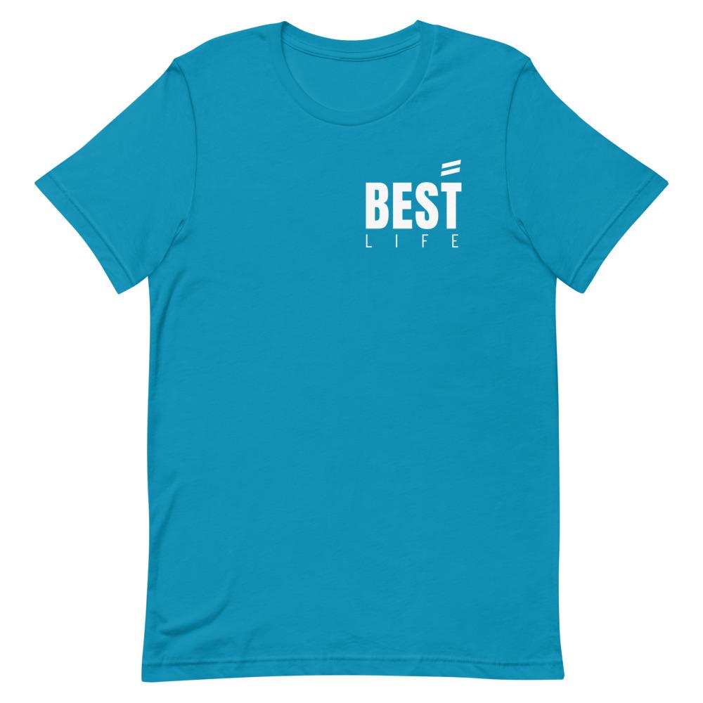 Short-Sleeve Unisex T-Shirt Best Life Leashes | The Symbol For Rescue Dogs Aqua S 