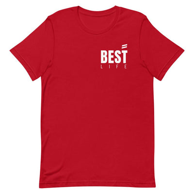 Short-Sleeve Unisex T-Shirt Best Life Leashes | The Symbol For Rescue Dogs Red S 