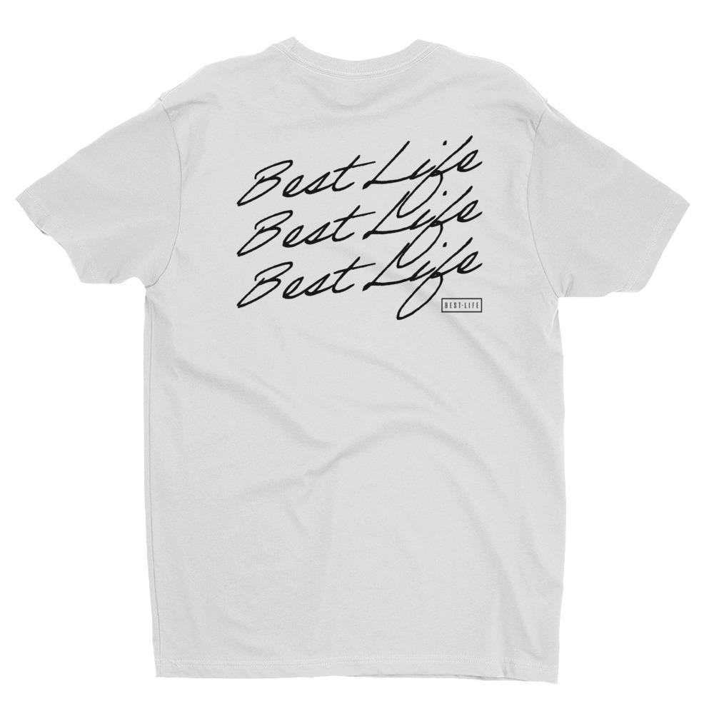 Best Life Cursive - Men's T-shirt Best Life Leashes | Functional Dog Leashes With A Mission 