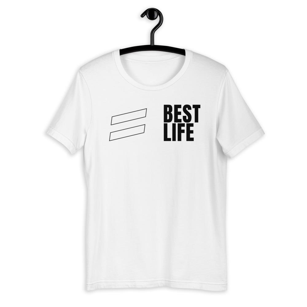 Blanco Stripes - Short-Sleeve Unisex T-Shirt shirts Best Life Leashes | The Leash For Rescue Dogs 