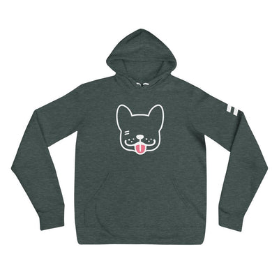 Buddha Head - Unisex hoodie Best Life Leashes | The Symbol For Rescue Dogs Heather Forest S 