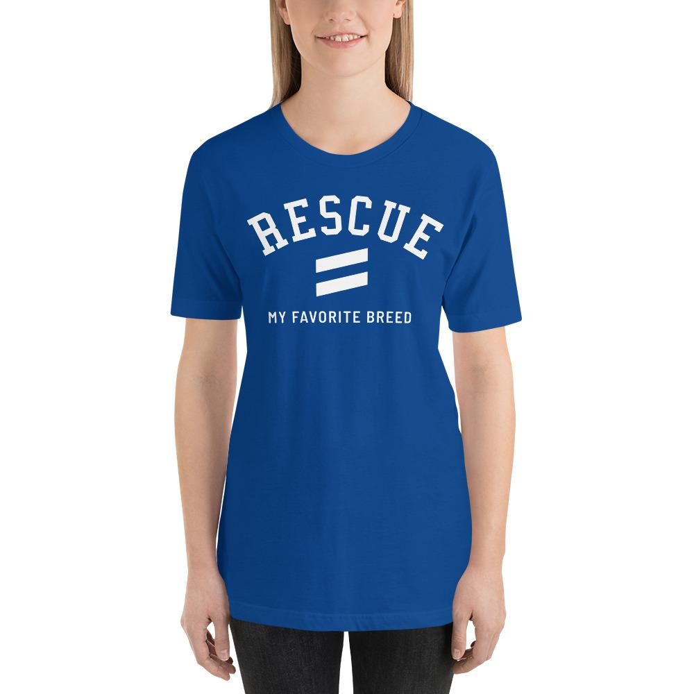 Favorite Breed - Short-Sleeve Unisex T-Shirt Best Life Leashes | The Leash For Rescue Dogs 