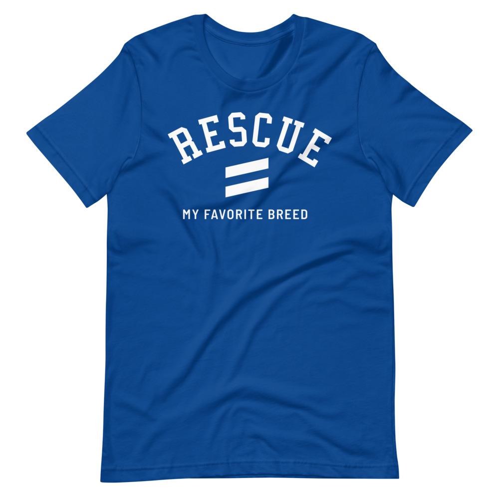 Favorite Breed - Short-Sleeve Unisex T-Shirt Best Life Leashes | The Leash For Rescue Dogs 