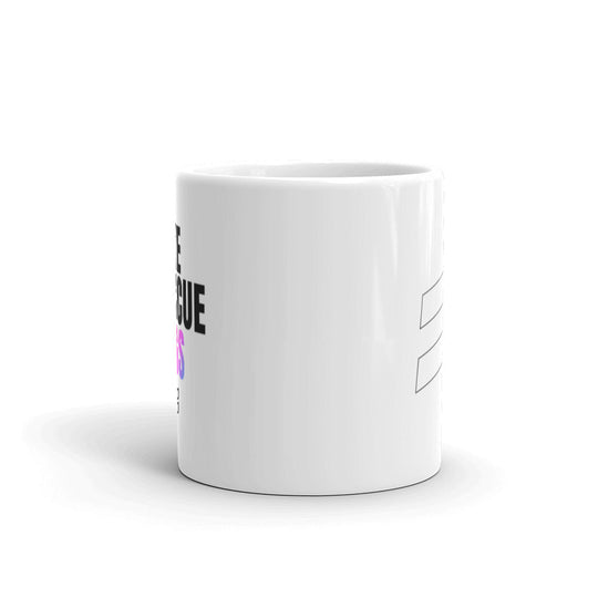 Love Rescue Dogs - White glossy mug Best Life Leashes | The Symbol For Rescue Dogs 