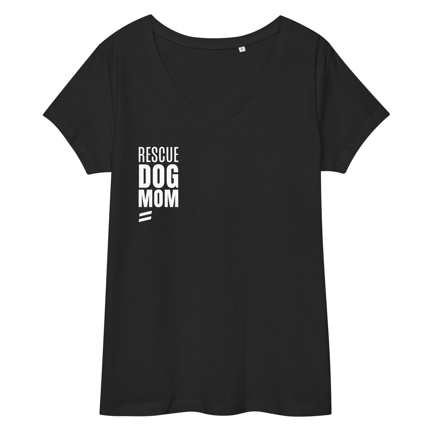 Rescue Dog Mom - Women’s fitted v-neck t-shirt Best Life Leashes | The Symbol For Rescue Dogs XS 
