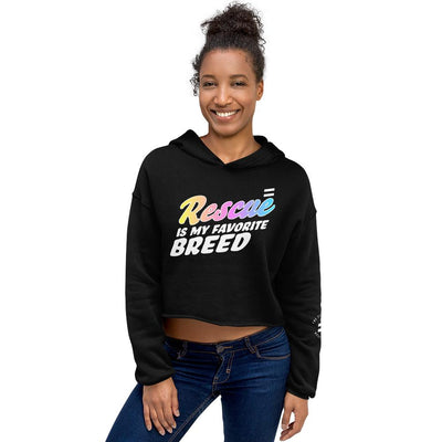 Rescue Prism - Crop Top Hoodie Best Life Leashes | The Symbol For Rescue Dogs 