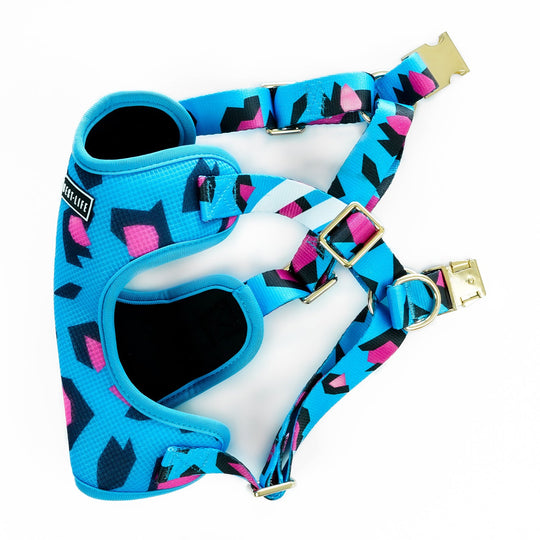 Retro Cheetah - Comfort Harness Pet Collars & Harnesses Best Life Leashes | The Symbol For Rescue Dogs 
