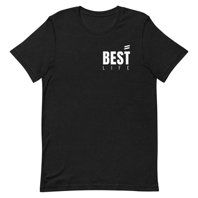 Short-Sleeve Unisex T-Shirt Best Life Leashes | The Symbol For Rescue Dogs Black Heather S 