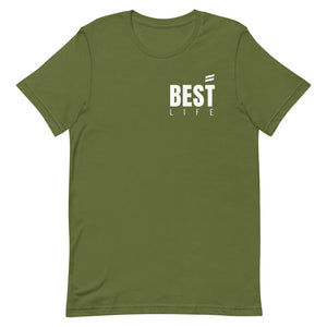 Short-Sleeve Unisex T-Shirt Best Life Leashes | The Symbol For Rescue Dogs Olive S 